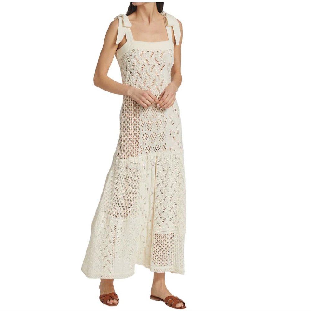 Zimmerman Anneke Patchwork Knit Maxi Dress